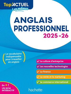 cover image of Top'Actuel Anglais professionnel 2025-2026